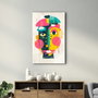 Wallity CAM-2071 Pintura Decorativa de Vidrio Templado Multicolor 46 x 72 cm